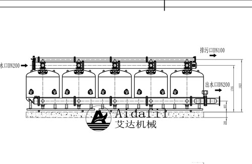 DN200浅层砂过滤器图纸参数